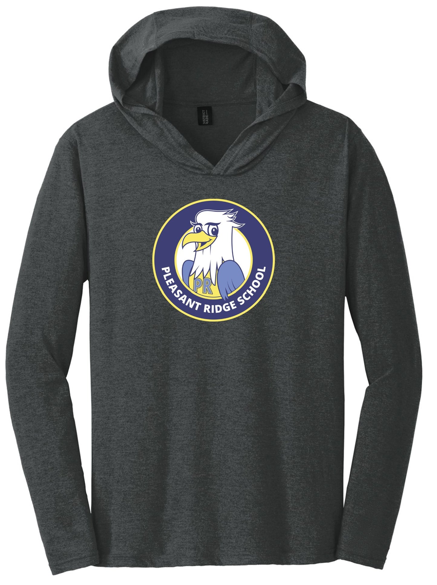 Pleasant Ridge charcoal unisex long sleeve hoodie t-shirt
