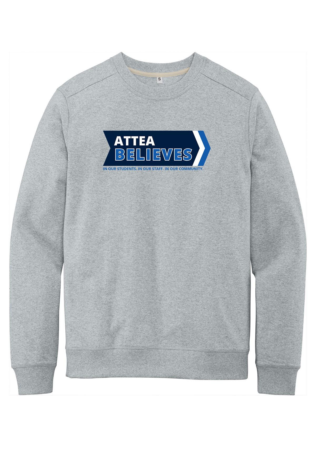 Attea-re-fleece crew-ash-DT8104