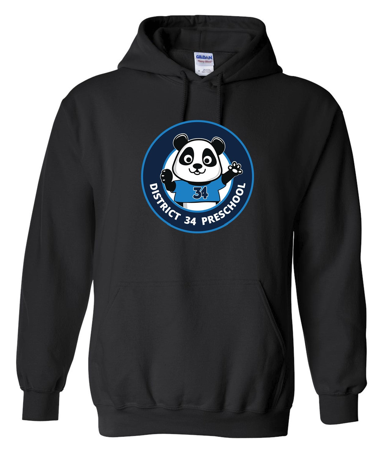 D34 Preschool Black Unisex Hoodie