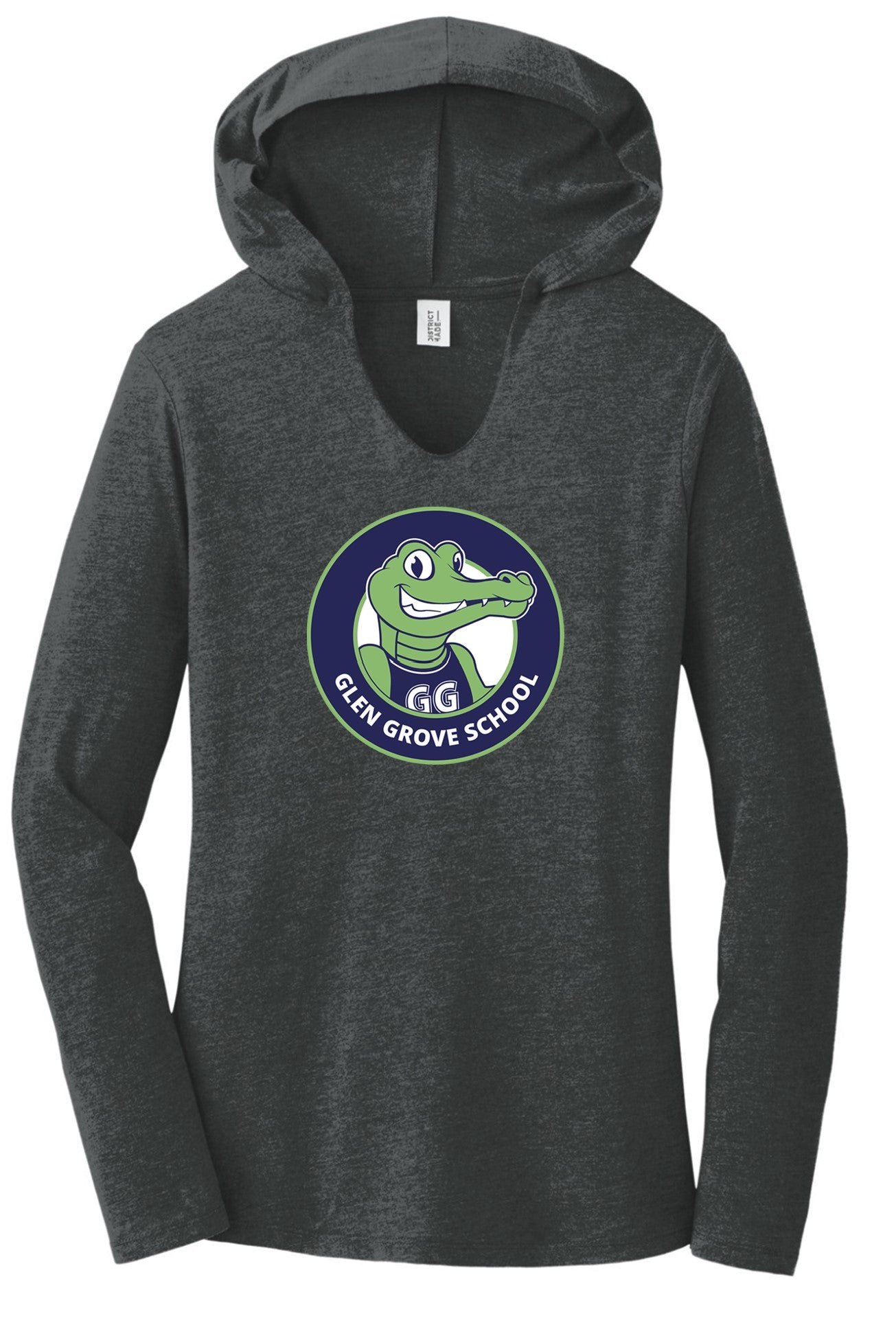 Glen Grove charcoal women long sleeve hoodie t-shirt