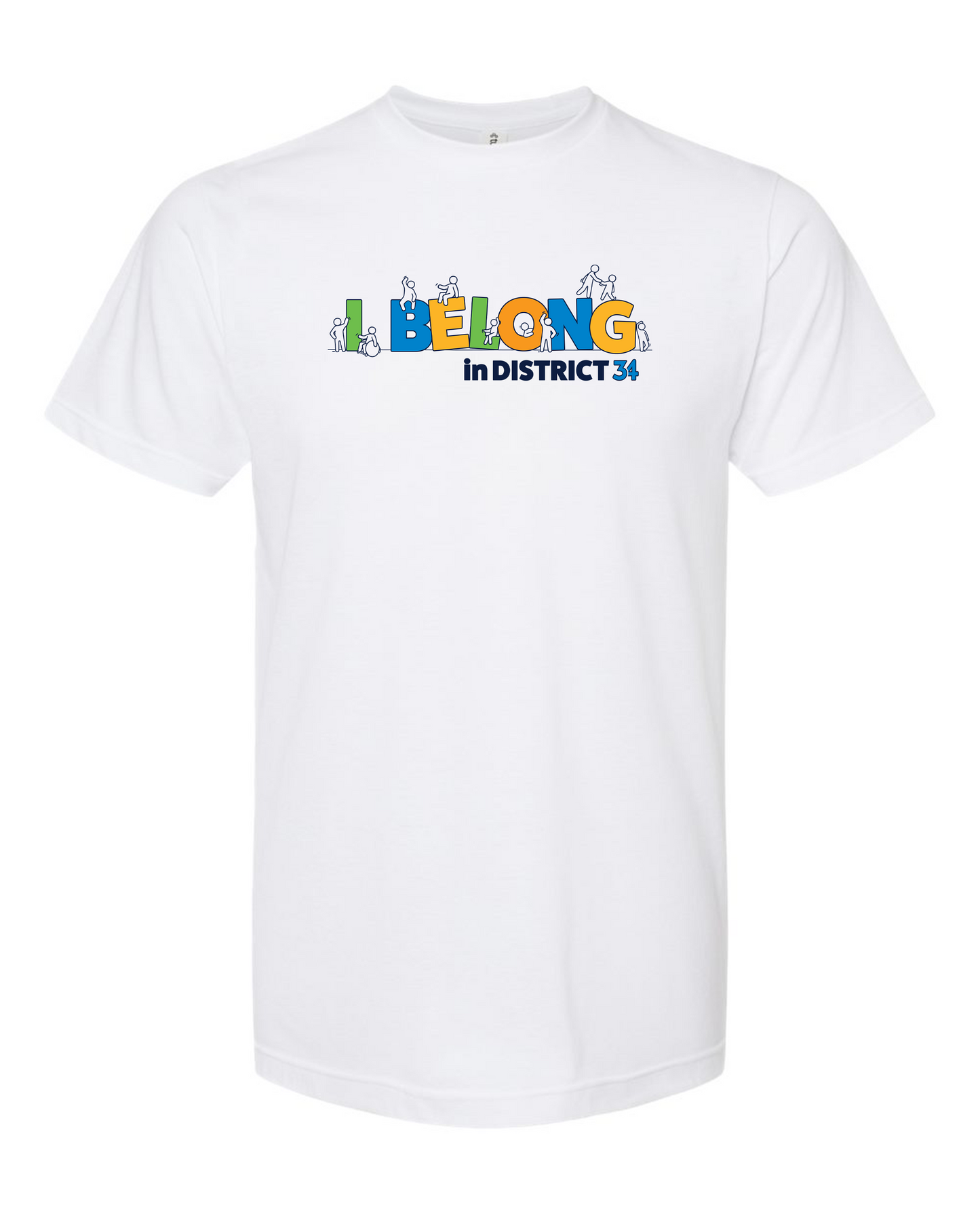 D34 White Unisex Tee