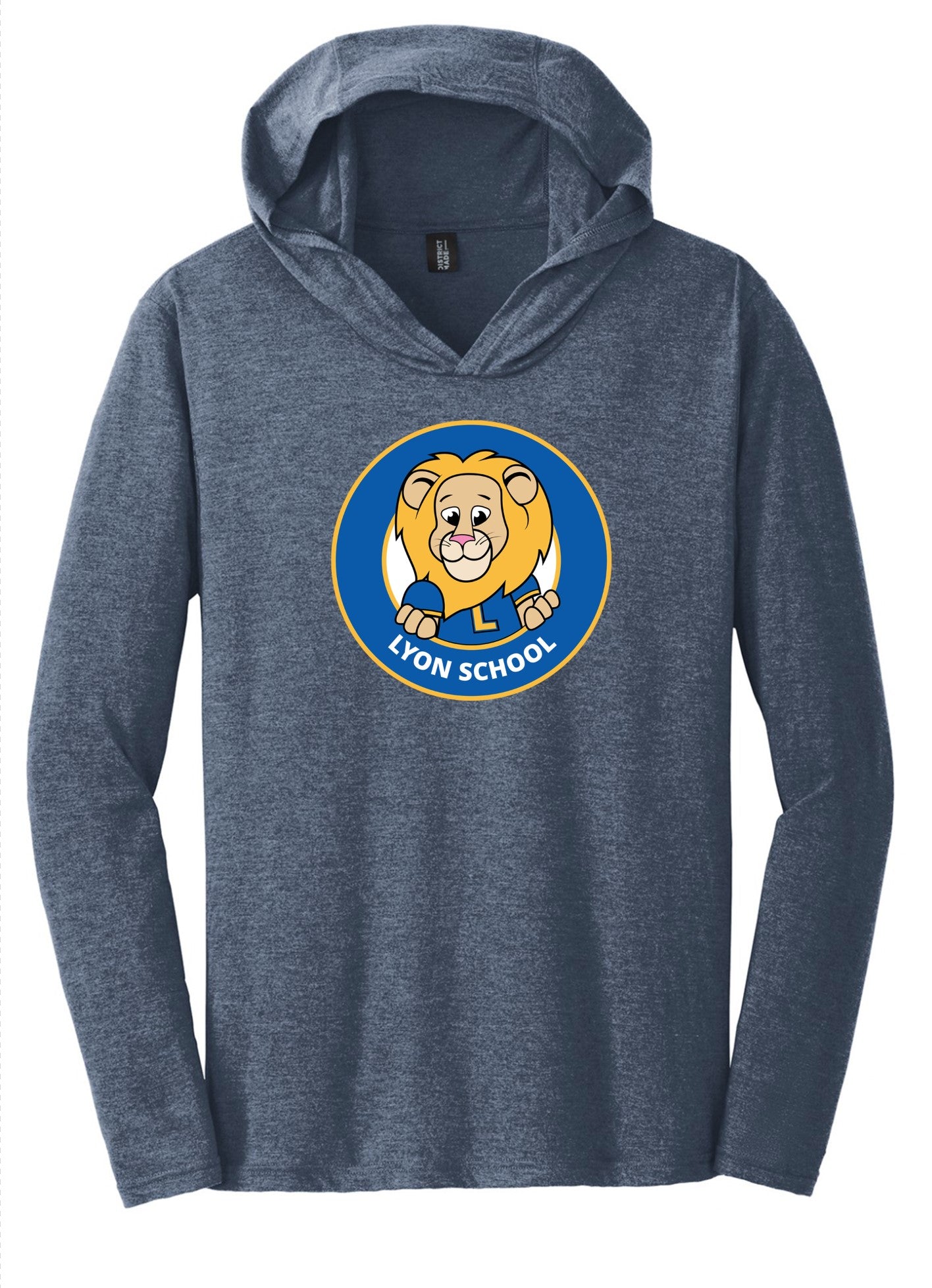Lyon blue unisex long sleeve hoodie t-shirt