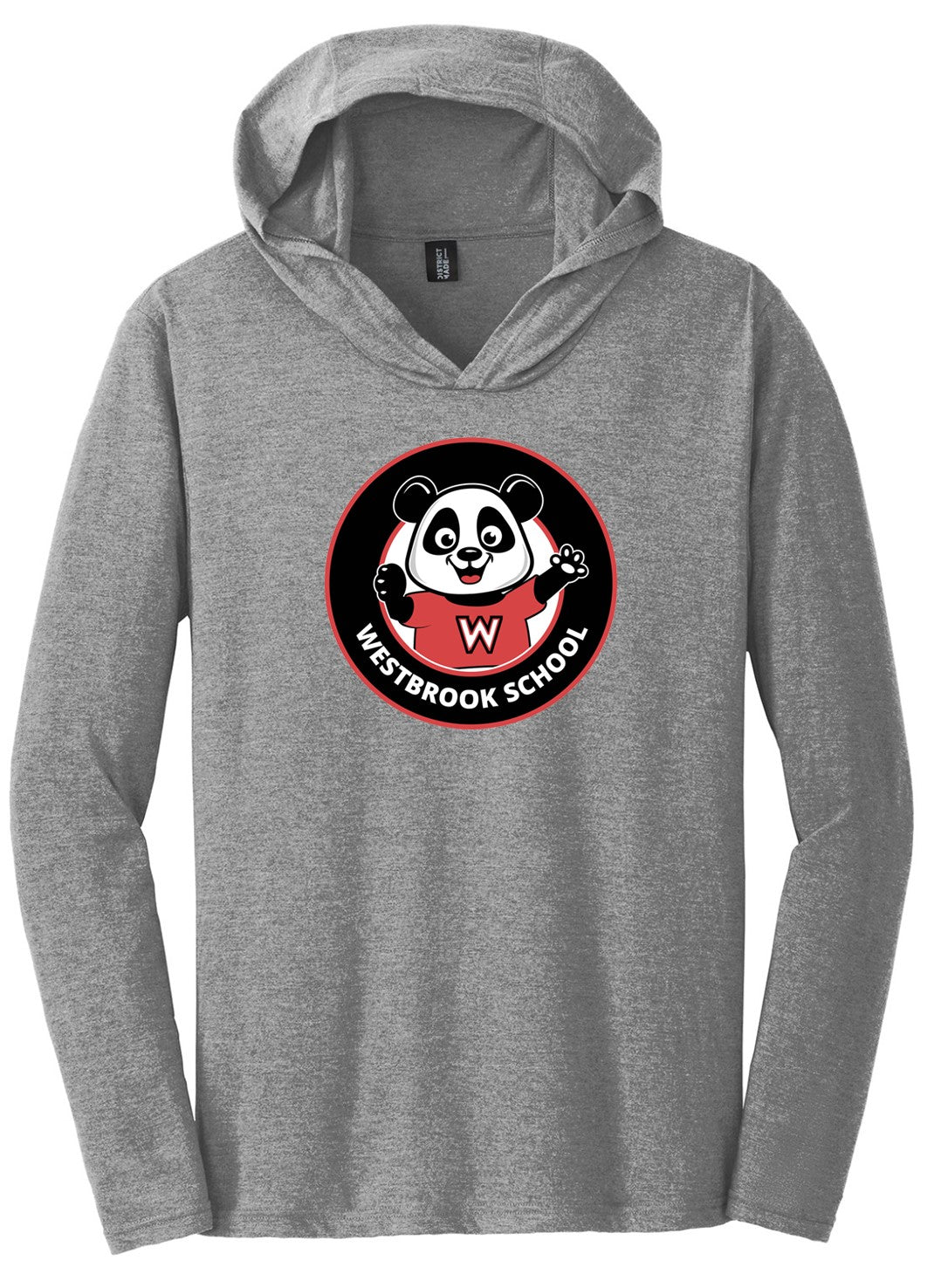 Westbrook grey unisex long sleeve hoodie t-shirt