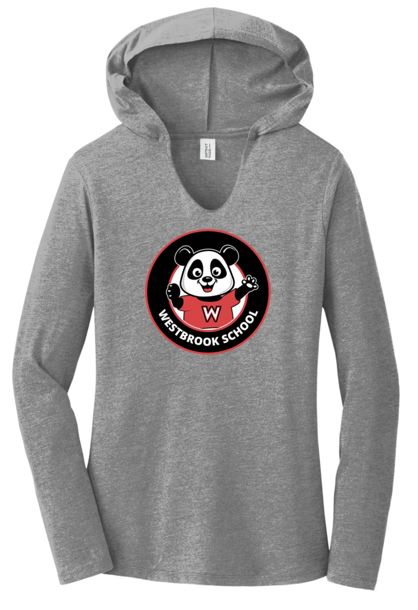 Westbrook grey women long sleeve hoodie t-shirt