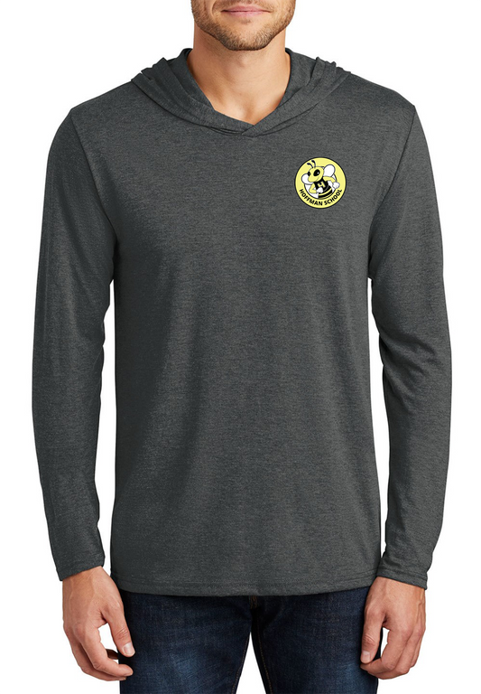 Hoffman charcoal unisex long sleeve hoodie t-shirt