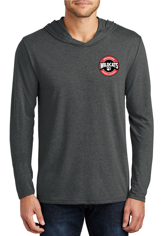 Springman charcoal unisex long sleeve hoodie t-shirt