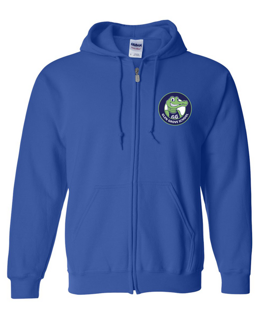 Glen Grove Royal Unisex Zip-up Hoodie