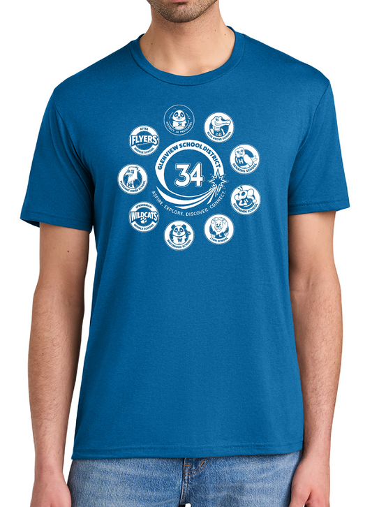 District Logos bright blue unisex-130