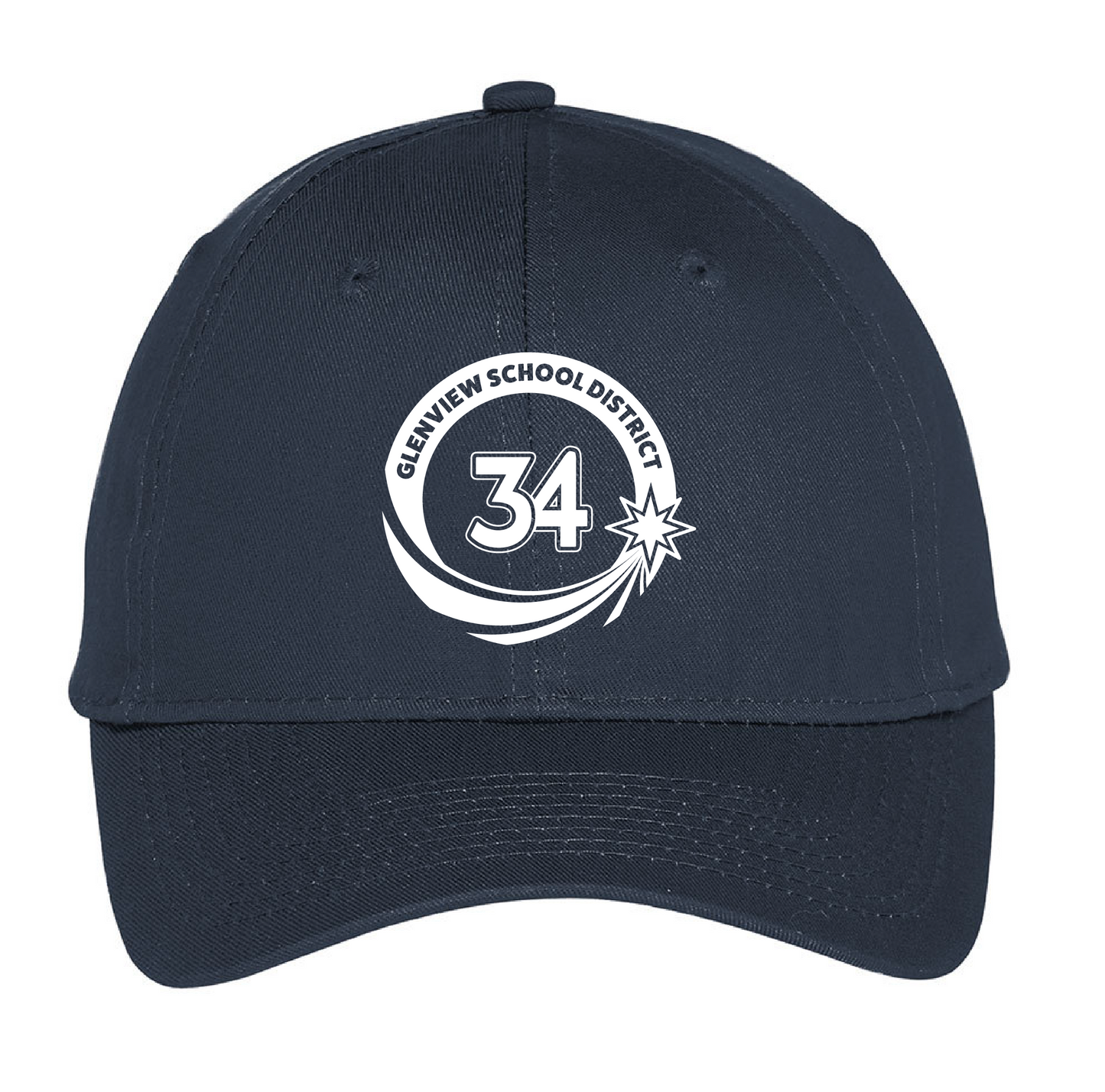D34 Six-Panel Unstructured Cap Navy C914
