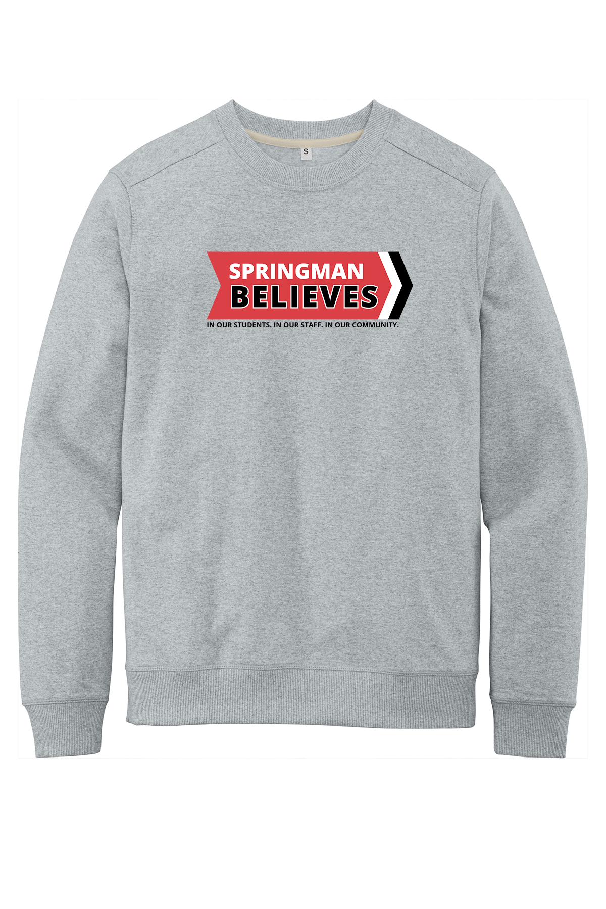 Springman-re-fleece crew-ash-DT8104