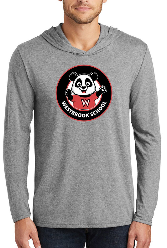Westbrook grey unisex long sleeve hoodie t-shirt
