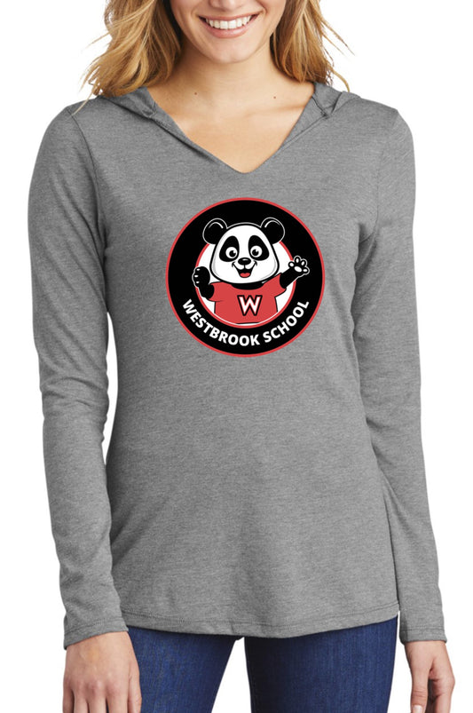 Westbrook grey women long sleeve hoodie t-shirt