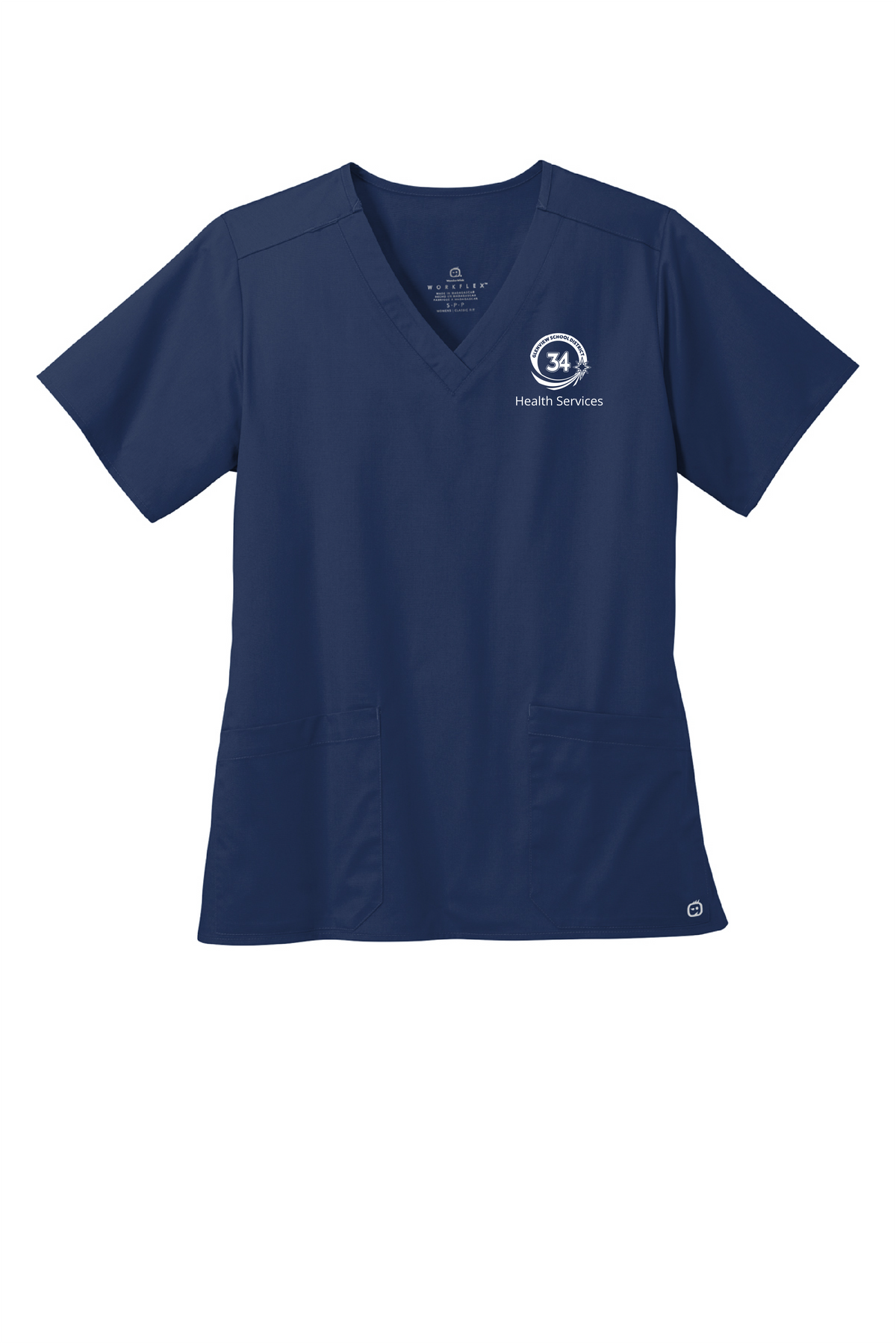 Wink Women’s WorkFlex V-Neck Top-Navy-WW4560